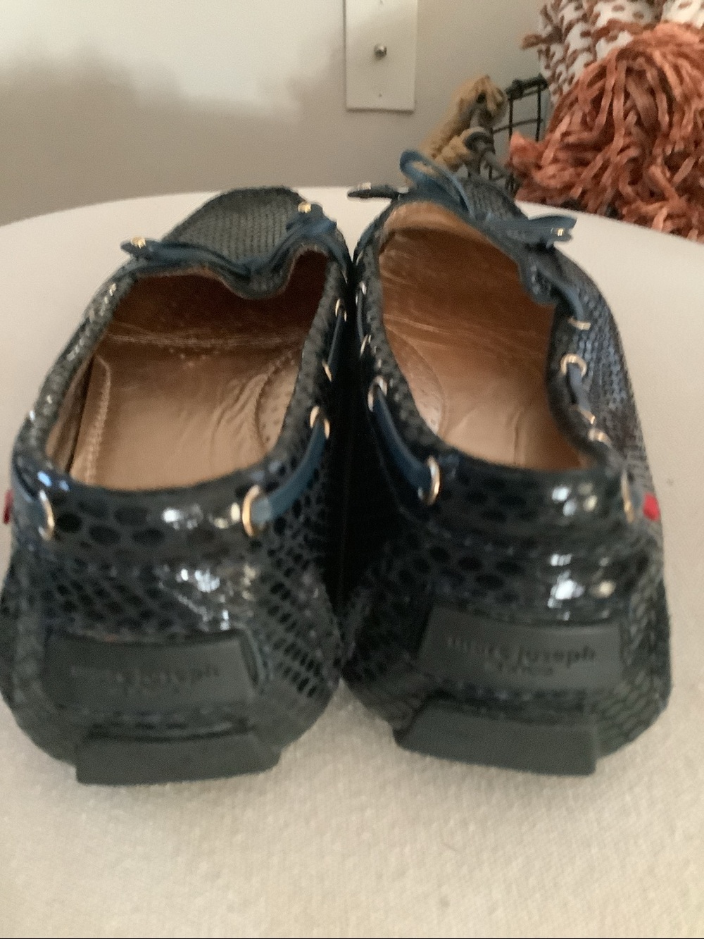 Marc Joseph New York Cypress Hill Shoe Snake-Embossed Leather Loafer - Picture 7 of 10